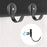Magnetic Wreath Metal Hanger Strong Hook for Towel Coat Umbrella Key - Black - 2