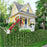 1 x 2m Light Grape Leaf Artificial Hedge Green Leaf Privacy Screen Faux Plant Fence Outdoor Indoor Decor - 6