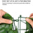 1m x 3m Light-Colored Faux Grape Leaf Artificial Hedge Fence Panel Garden Yard Plant Barrier - 3