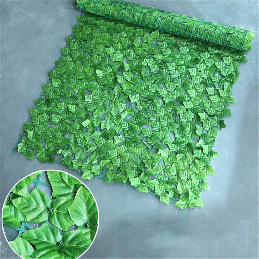 0.5m x 1m Colored Grape Leaf Artificial Hedge Privacy Fence Garden Balcony Patio Decor - 1