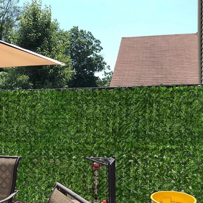 Privacy Fence Wall Screen 1 x 3m Artificial Hedges Fence with Faux Watermelon Leaf for Garden Balcony Decoration - 7
