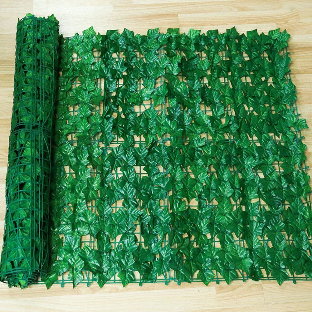 Artificial Leaf Privacy Fence 0.5m x 3m Faux Leaf Hedge Fence Wall Screen for Garden Balcony Decoration - 1