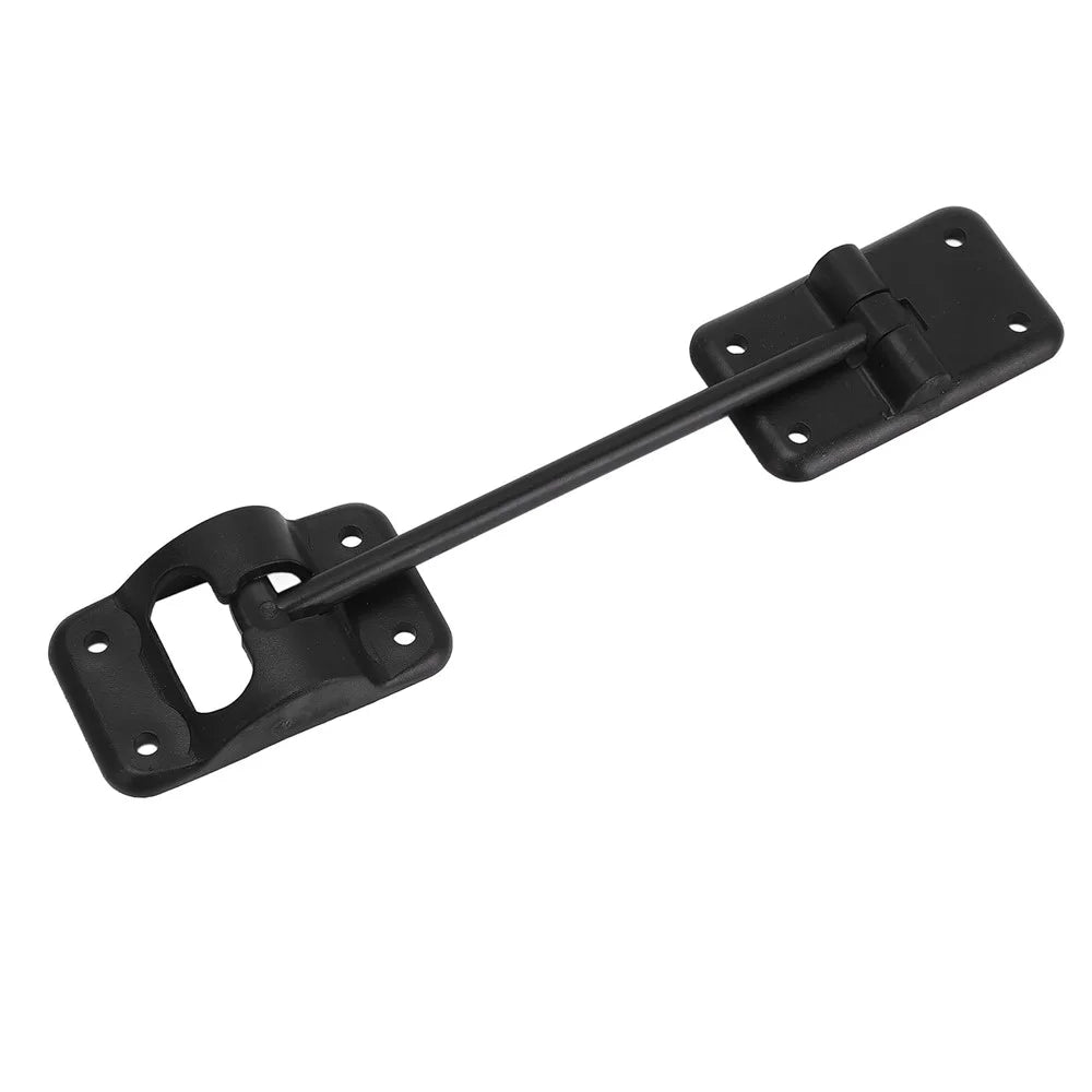 4 Sets 6 Inch T-Style ABS Door Catch Lock Bracket RV Camper Trailer Entrance Door Holder - Black - 7
