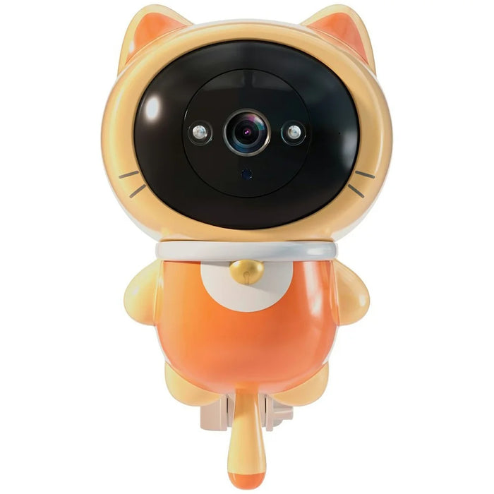 Robot Cat WiFi Baby Monitor Camera Wall Mounted Two Way Audio Cam with 32G TF Card - 1
