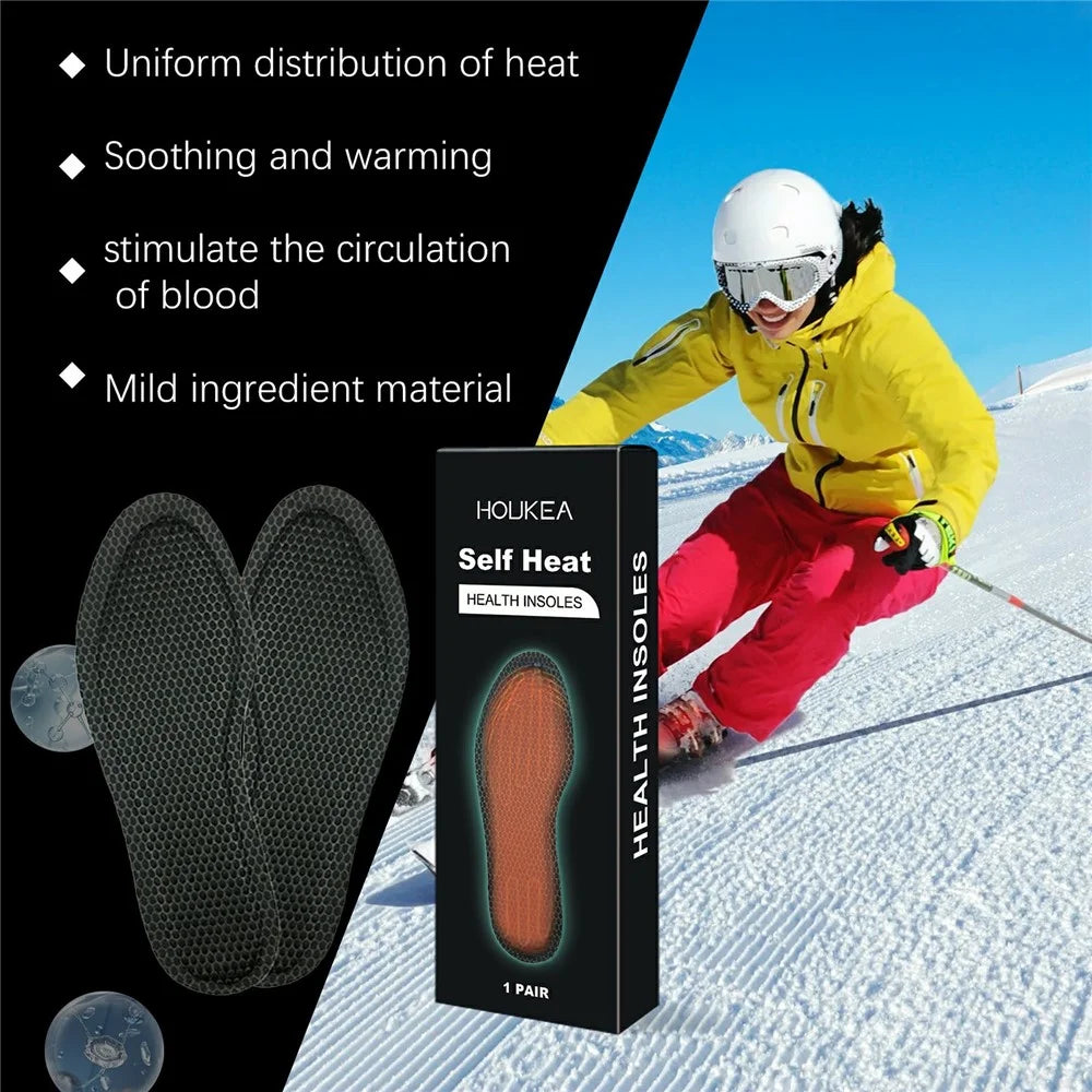 HOUKEA HK-B05-0027-01 Winter Self Heating Disposable Insoles Feet Warm Thermal Shoes Pads - 3