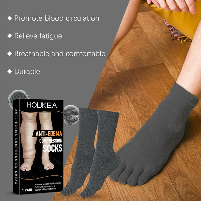 HOUKEA HK-B05-0026-01 Anti Edema Compression Socks Blood Circulation Promotion Socks - 2