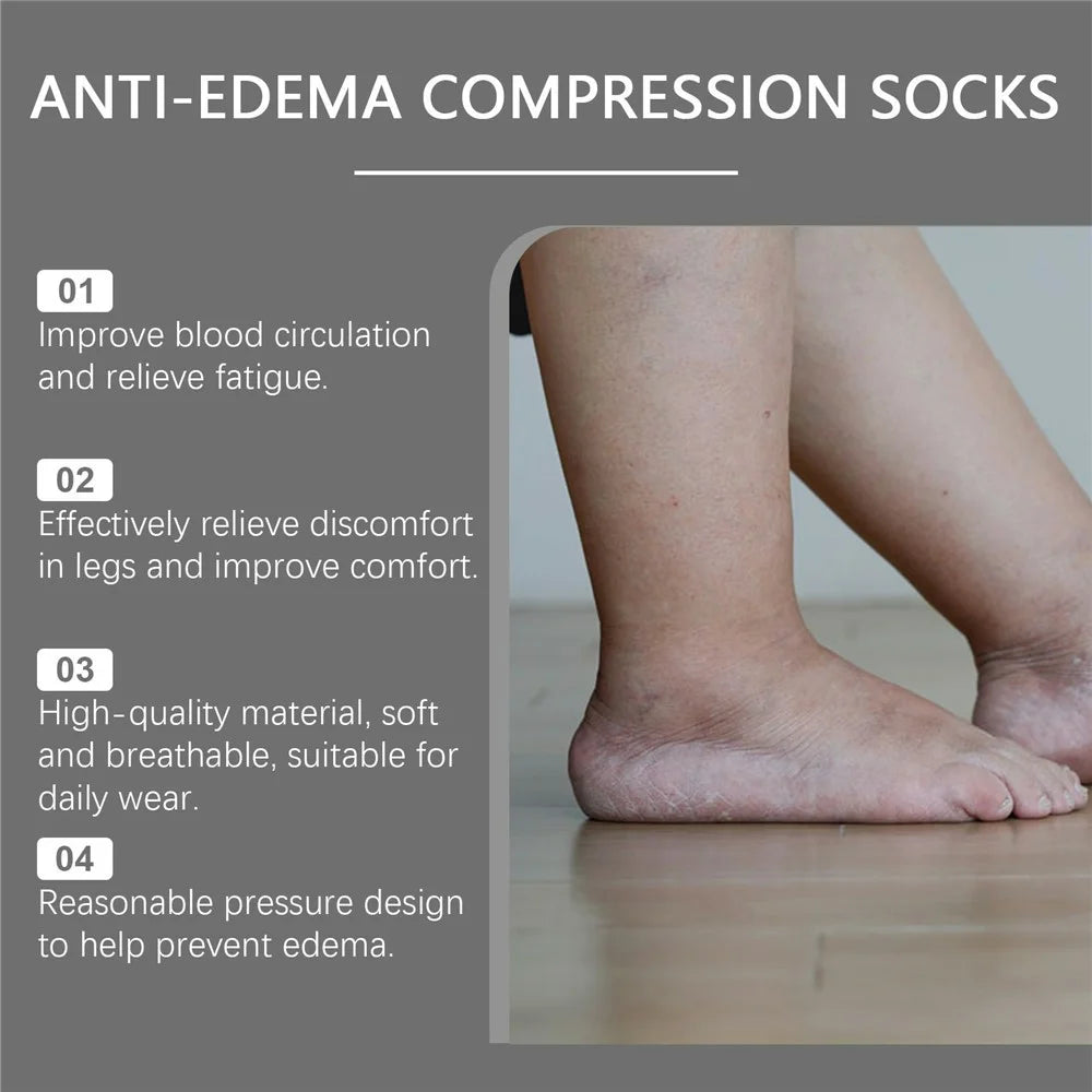 HOUKEA HK-B05-0026-01 Anti Edema Compression Socks Blood Circulation Promotion Socks - 3