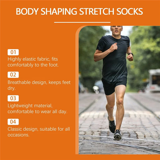 HOUKEA HK-A07-0002-01 Non Slip Mid Calf Sports Socks Dots Design Breathable Foot Care Socks - 2
