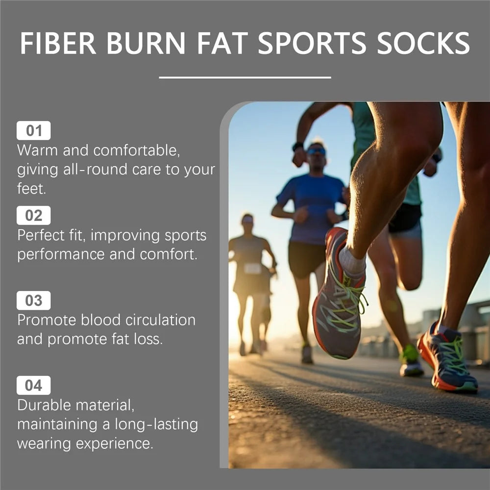 HOUKEA HK-B05-0025-01 1 Pair Foot Care Socks Non Slip Elastic Mid Calf Sports Socks - 6