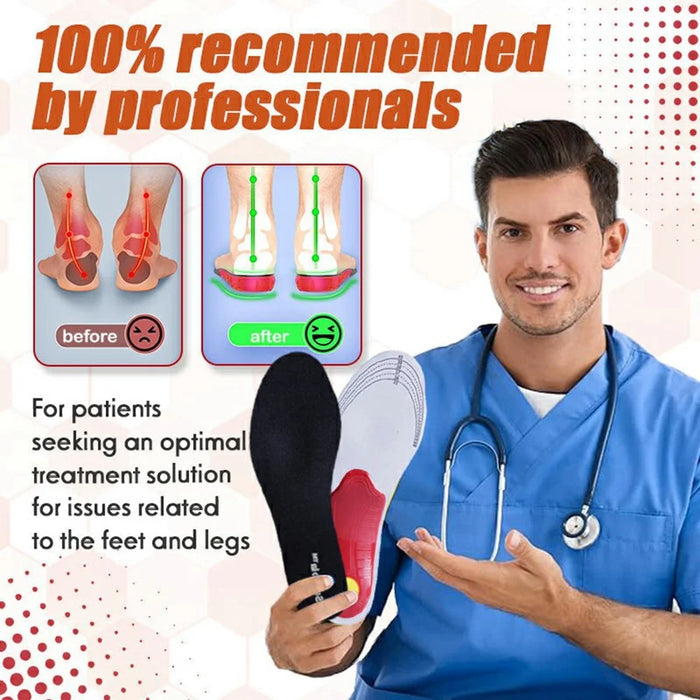 SUGOOLA HK-B05-0029-01 Infrared Therapy Orthopedic Arch Support Insoles Height Increase Shoes Pads - 2