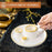 Sage Holder Ceramic Incense Burner Bowl Candle Stick Holder Tray for Meditation - White+Gold - 2