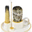 Sage Holder Ceramic Incense Burner Bowl Candle Stick Holder Tray for Meditation - White+Gold - 7