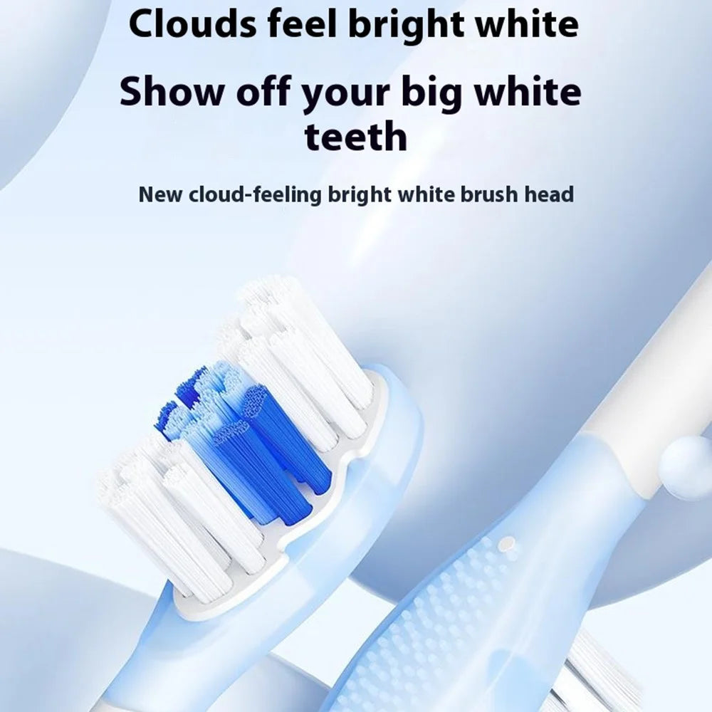 XIAOMIYOUPIN 2Pcs For Soocas Adult Electric Toothbrush Cloudsense Whitening Toothbrush Heads (Chinese Version) - White - 2