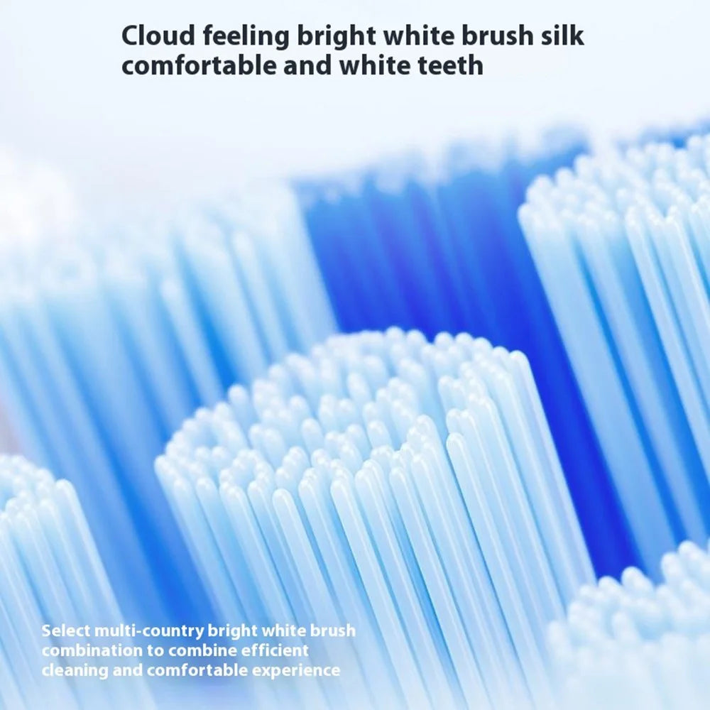 XIAOMIYOUPIN 2Pcs For Soocas Adult Electric Toothbrush Cloudsense Whitening Toothbrush Heads (Chinese Version) - White - 6