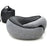 Memory Foam Snail Travel Pillow Portable U-Shaped Airplane Office Nap Neck Support Pillow - Grey - 1