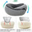 Memory Foam Snail Travel Pillow Portable U-Shaped Airplane Office Nap Neck Support Pillow - Grey - 6