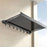 60cm Retractable Clothes Drying Rack Nail Free Folding Laundry Hanger with 8 Hooks for Balcony Bathroom - Tarnish - 2