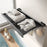 60cm Retractable Clothes Drying Rack Nail Free Folding Laundry Hanger with 8 Hooks for Balcony Bathroom - Tarnish - 4
