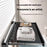 60cm Retractable Clothes Drying Rack Nail Free Folding Laundry Hanger with 8 Hooks for Balcony Bathroom - Tarnish - 7