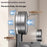 44cm Retractable Towel Rack Bathroom Suction Cup Mount Foldable Shelf with 6 Hooks - 4