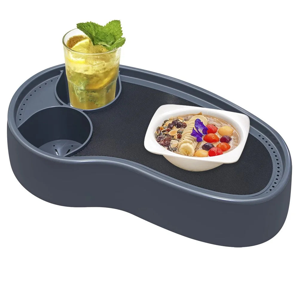 Non Slip Hot Tub Caddy Tray Adjustable Spa Side Table Plastic Drink Cup Holder - 3