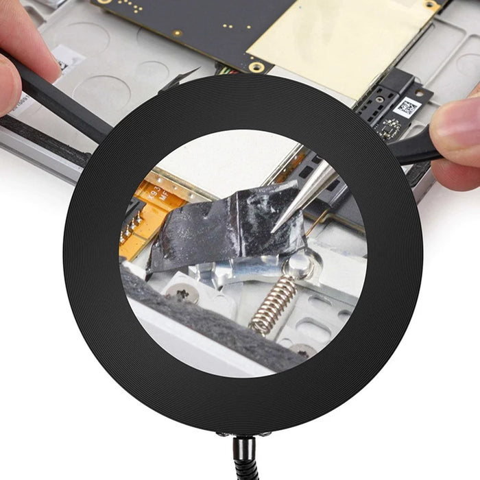 3160B 160mm 360-degree Rotation Illuminating Magnifier 10X Magnification with Fill Light - 7
