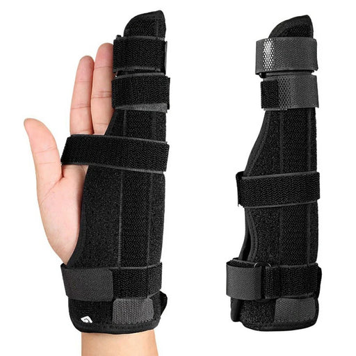 025 Finger Splint Brace 2 Digit Adjustable Breathable Finger Support with Adjustable Straps - M - 1