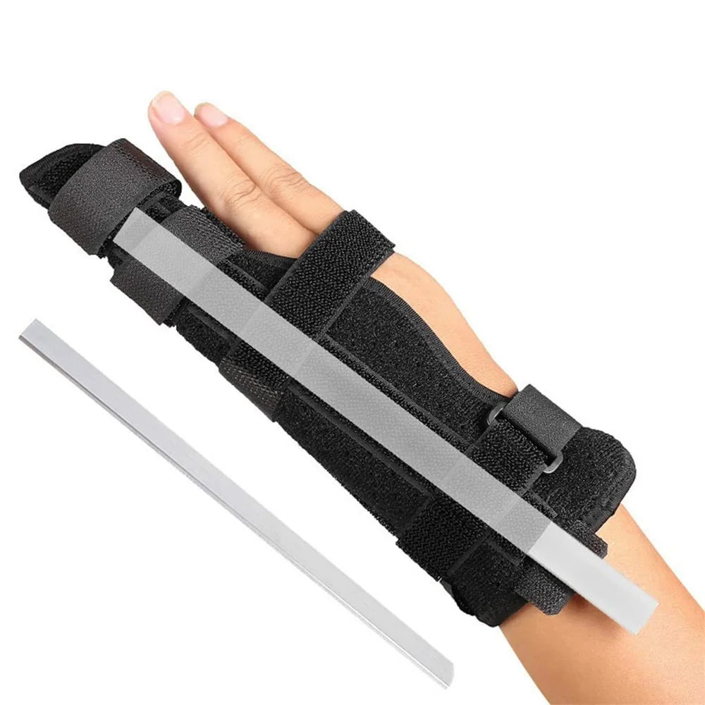 025 Finger Splint Brace 2 Digit Adjustable Breathable Finger Support with Adjustable Straps - M - 3