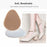 1 Pair Peach Shape Thickened Half Insoles High Heel Cushion Pads Wool Forefoot Inserts - Nude - 2