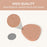 1 Pair Peach Shape Thickened Half Insoles High Heel Cushion Pads Wool Forefoot Inserts - Nude - 5