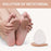 1 Pair Peach Shape Thickened Half Insoles High Heel Cushion Pads Wool Forefoot Inserts - Nude - 6