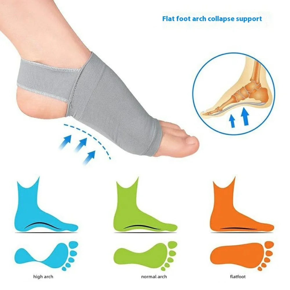 1 Pair Arch Support Brace Sleeves Flat Arch Support Leg Shape Correction Foot Pad Gift For Sports  /  Daily Use - 4