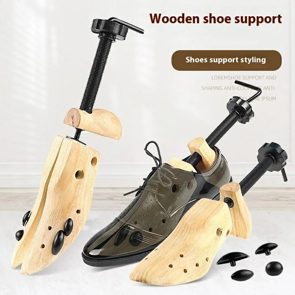 Adjustable Wooden Shoe Stretcher For Men  /  Women Pine Wood Shoe Shaper S Size 34-37 - 2