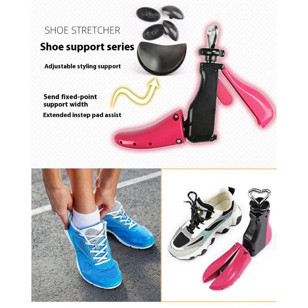 Size L Adjustable Shoe Stretcher Unisex Footwear Expander Widener for Men Women - Rose - 4