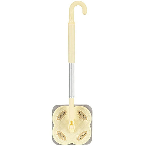 1 Section Pole Household Disposable Face Towel Mop Dust Removal Floor Cleaner - Cream White - 1