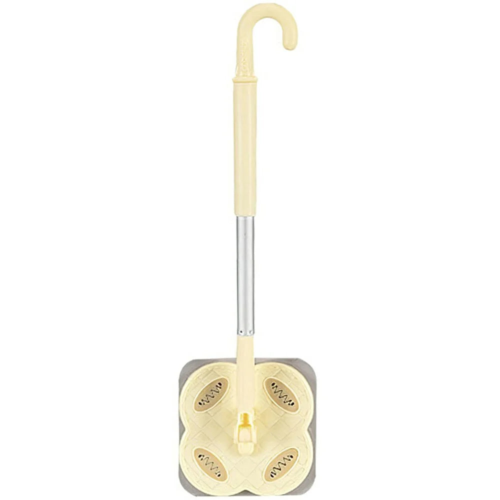 1 Section Pole Household Disposable Face Towel Mop Dust Removal Floor Cleaner - Cream White - 1