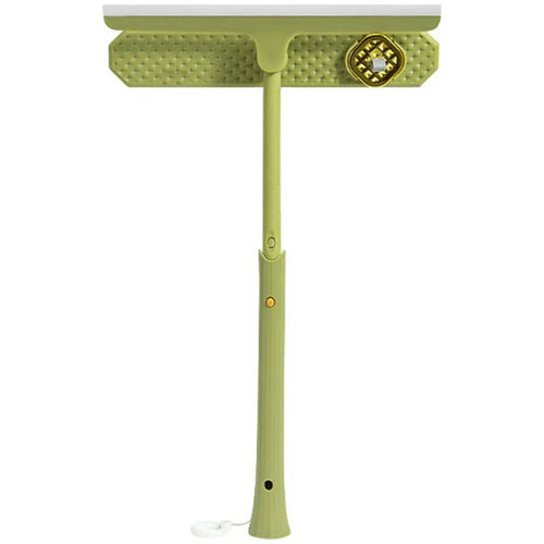 Telescopic Window Cleaner Double Sided Squeegee Squeegee Wet Dry Dual Use Cleaning Tool - Green - 1