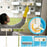 Telescopic Window Cleaner Double Sided Squeegee Squeegee Wet Dry Dual Use Cleaning Tool - Green - 2