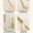 Telescopic Window Cleaner Double Sided Squeegee Squeegee Wet Dry Dual Use Cleaning Tool - Green - 4