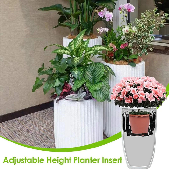 Adjustable Plant Storage Pot Net for Indoor / Outdoor Planter Holder with 8 Hooks - 6