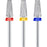 3Pcs Tungsten Steel Nail Drill Bits Set Multi-Function Nail Art Cuticle Removal Polishing Shaping Tool - 1