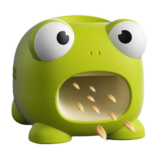Electric Sunflower Seed Sheller Frog Shaped Automatic Seed Husker Portable Mini Shell Remover - Green - 1