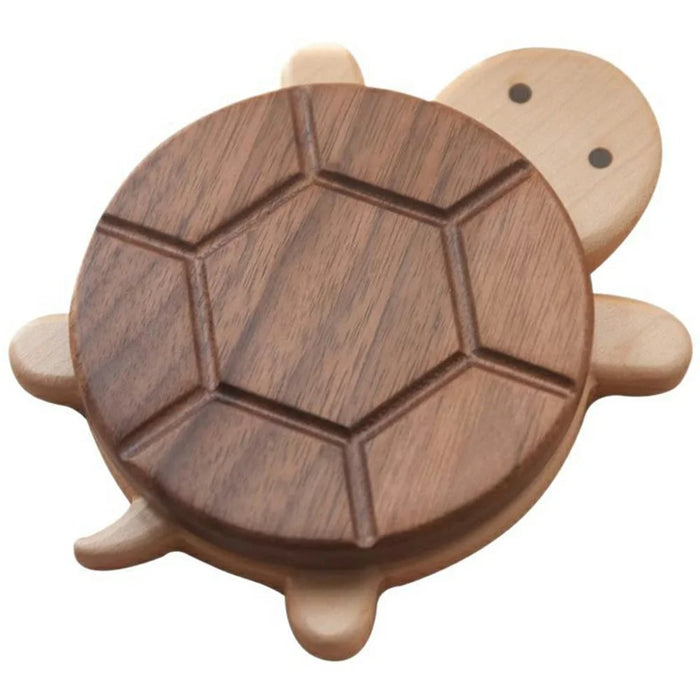 Creative Turtle Shape Black Walnut Wood Coaster Dining Table Heat Resistant Cup Mat - 1