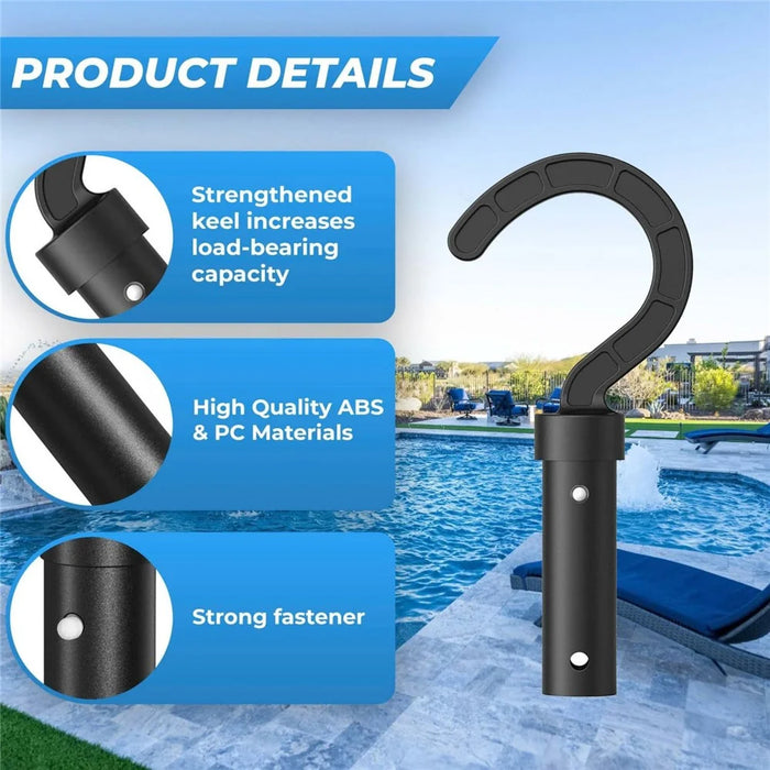 Pool Robot Hook for Retractable Pole Attachment Swimming Pool Cleaner Hanger - 6