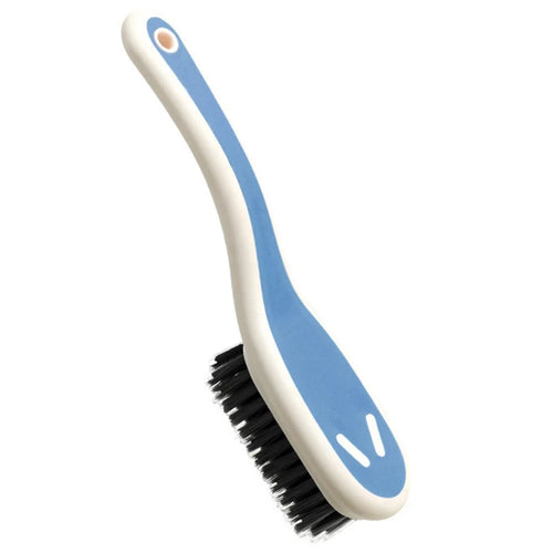Contrast Color Hard Bristle Shoe Brush Home Kitchen Shoe Cleaning Non-Shedding Brush - Blue - 1