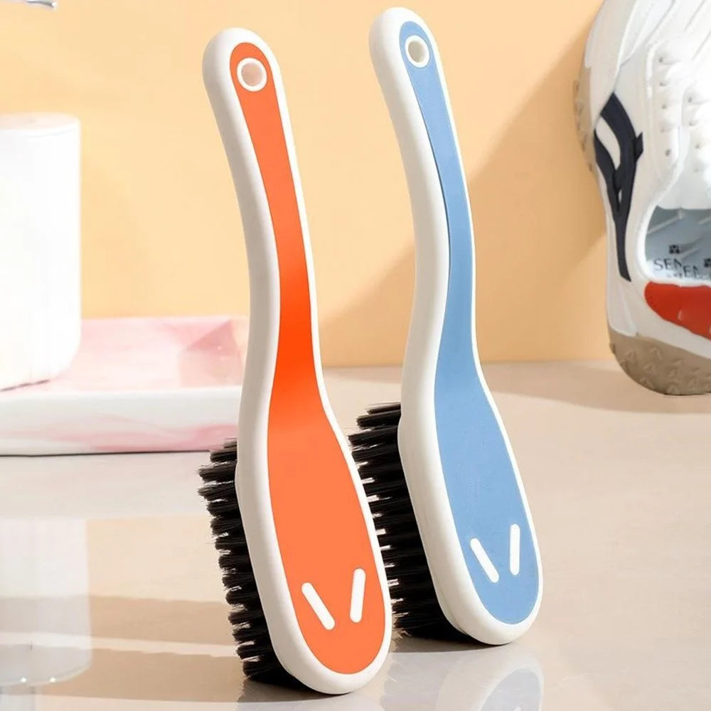 Contrast Color Hard Bristle Shoe Brush Home Kitchen Shoe Cleaning Non-Shedding Brush - Blue - 5