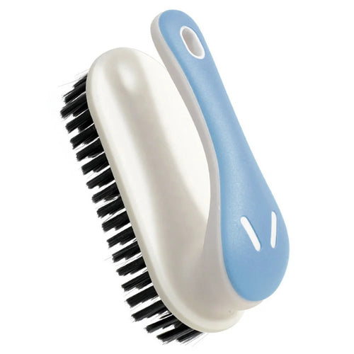 Contrast Color Scrub Brush Home Kitchen Shoe Clothes Non-Shedding Hard Bristle Cleaning Brush - Blue - 1
