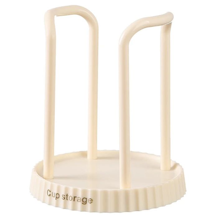 Disposable Cup Dispenser Paper Cup Holder Storage Rack Punching Free for Home - White - 1