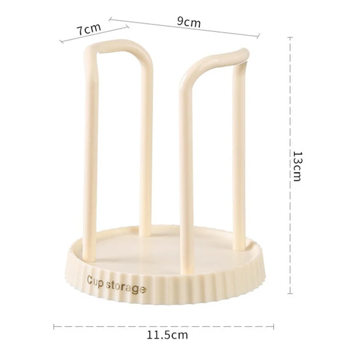 Disposable Cup Dispenser Paper Cup Holder Storage Rack Punching Free for Home - White - 7