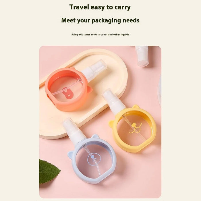 Perfume Travel Refillable Bottle Cartoon Mini Spray Bottle Alcohol Refill Mist Sprayer - Pink - 2